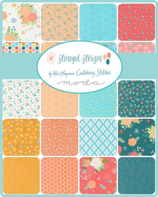 Honeyed Horizon by Catching Stitches : Charm Pack