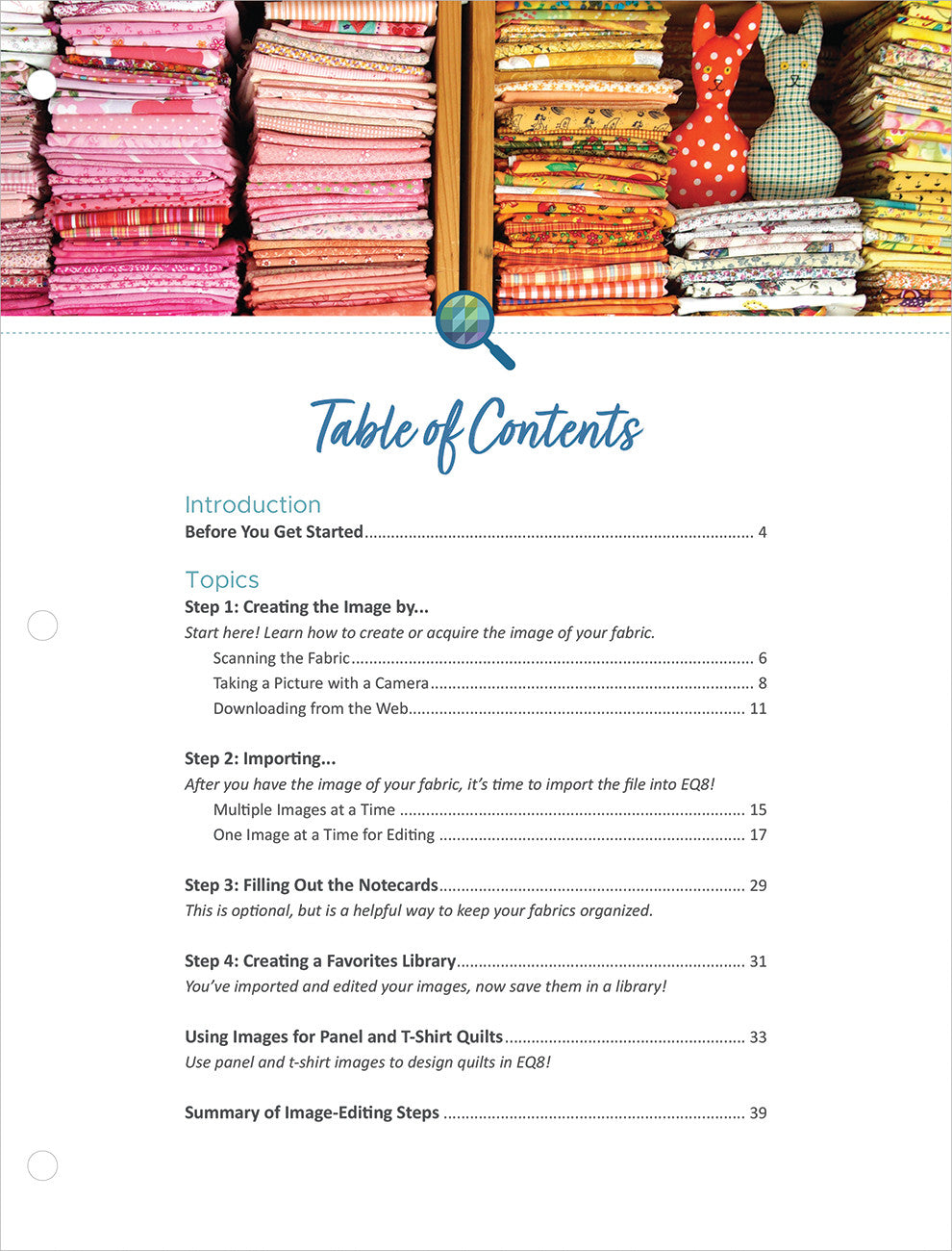 A Deep Dive into Electric Quilt 8: Fabrics, Panels & Photos # B-DDFAB - Special Order