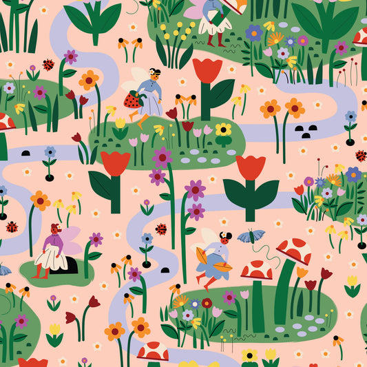 A Tulip Story by Leah Duncan : Fairy Daydreams Peach/Multi 229299