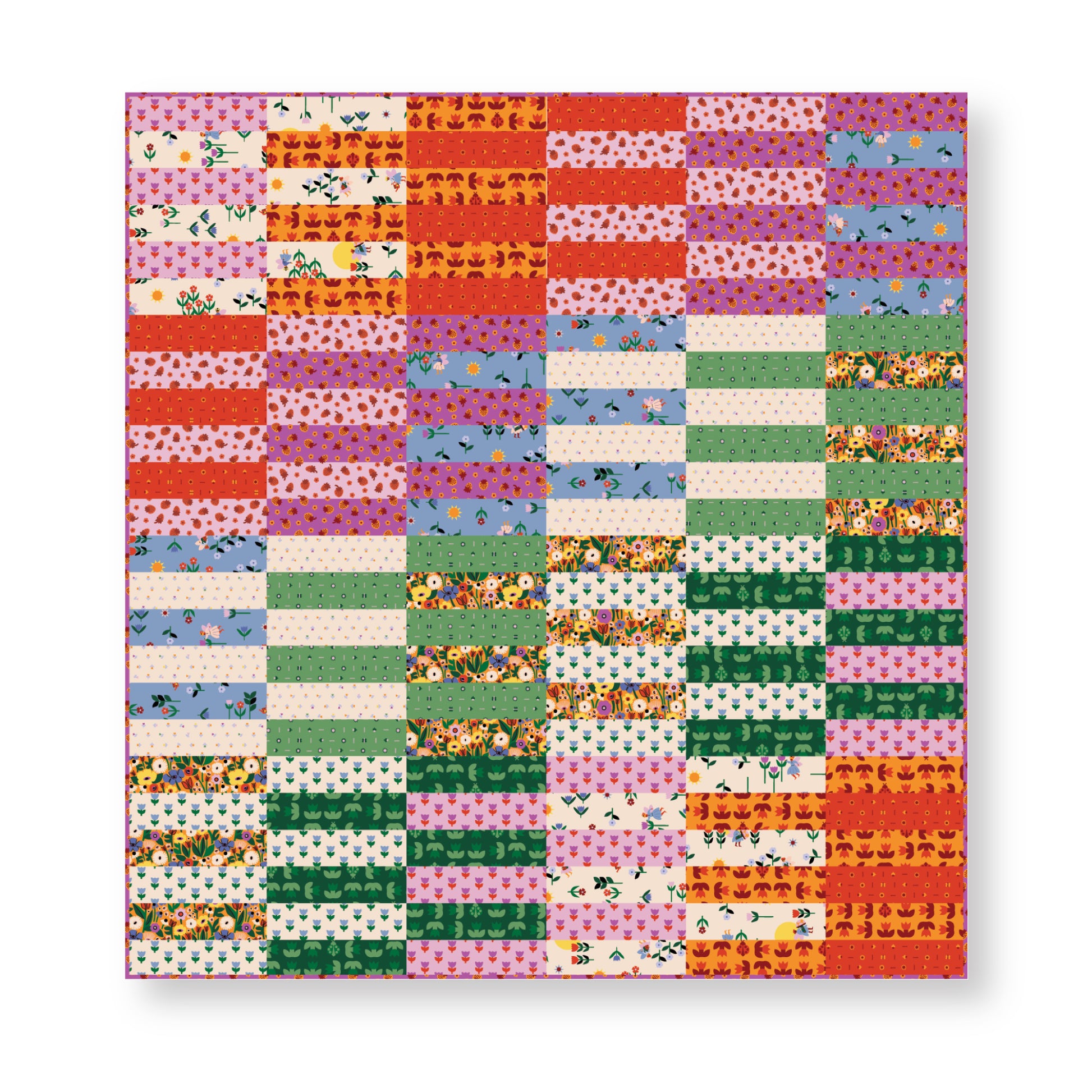 A Tulip Story by Leah Duncan : Just 12 Fat Quarters Quilt Reference