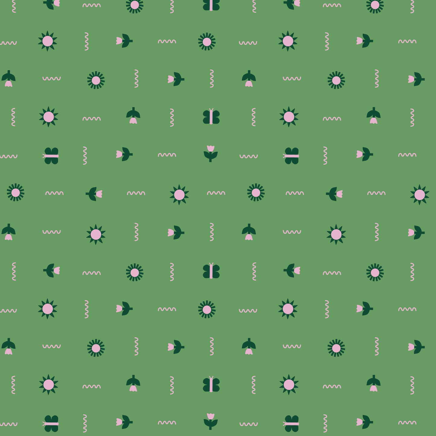 A Tulip Story by Leah Duncan : Little Sun Squiggle Green 229296