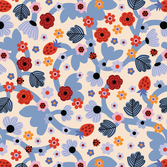 A Tulip Story by Leah Duncan : Tangled Berry Cream/Multi 229308