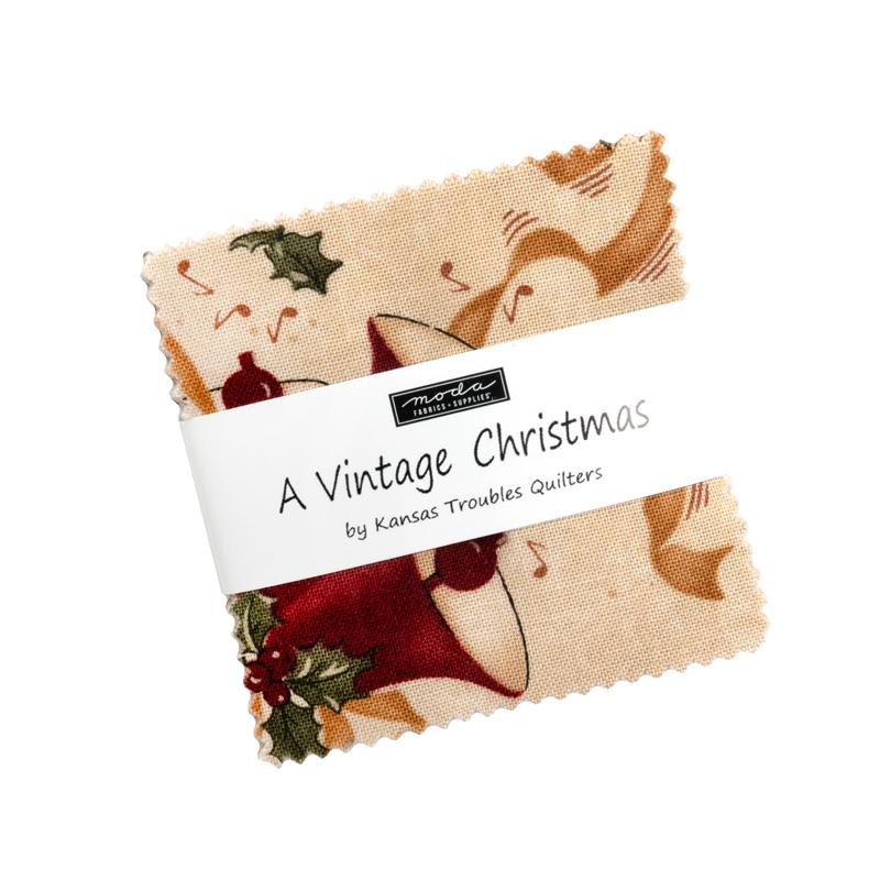 A Vintage Christmas by Kansas Troubles Quilters : Mini Charm 9780MC