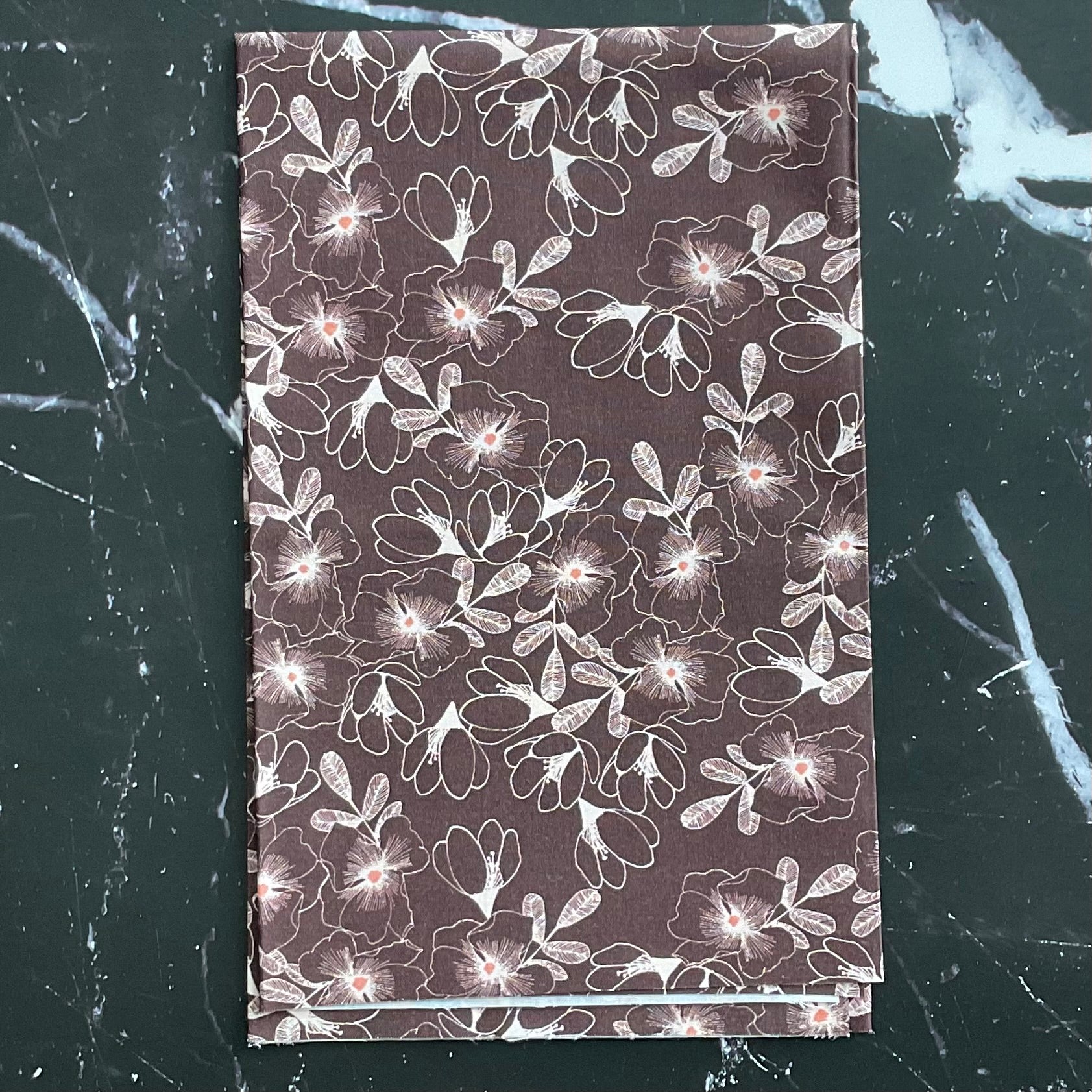 A Walk in the Woods by Lisa Dolson : SMALL FLORAL BROWN 12023521