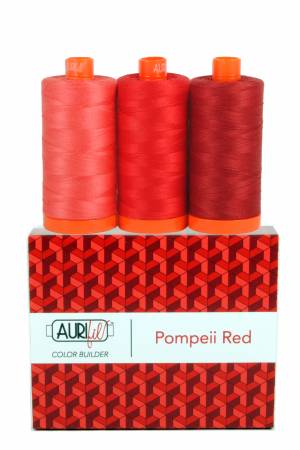 Italian Color Builders Pompeii Red  50wt Cotton - Special Order