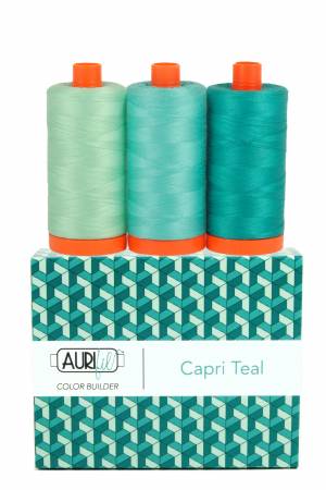 Italian Color Builders Capri Teal  50wt Cotton - Special Order