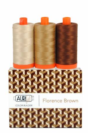 Italian Color Builders Florence Brown 50wt Cotton - Special Order