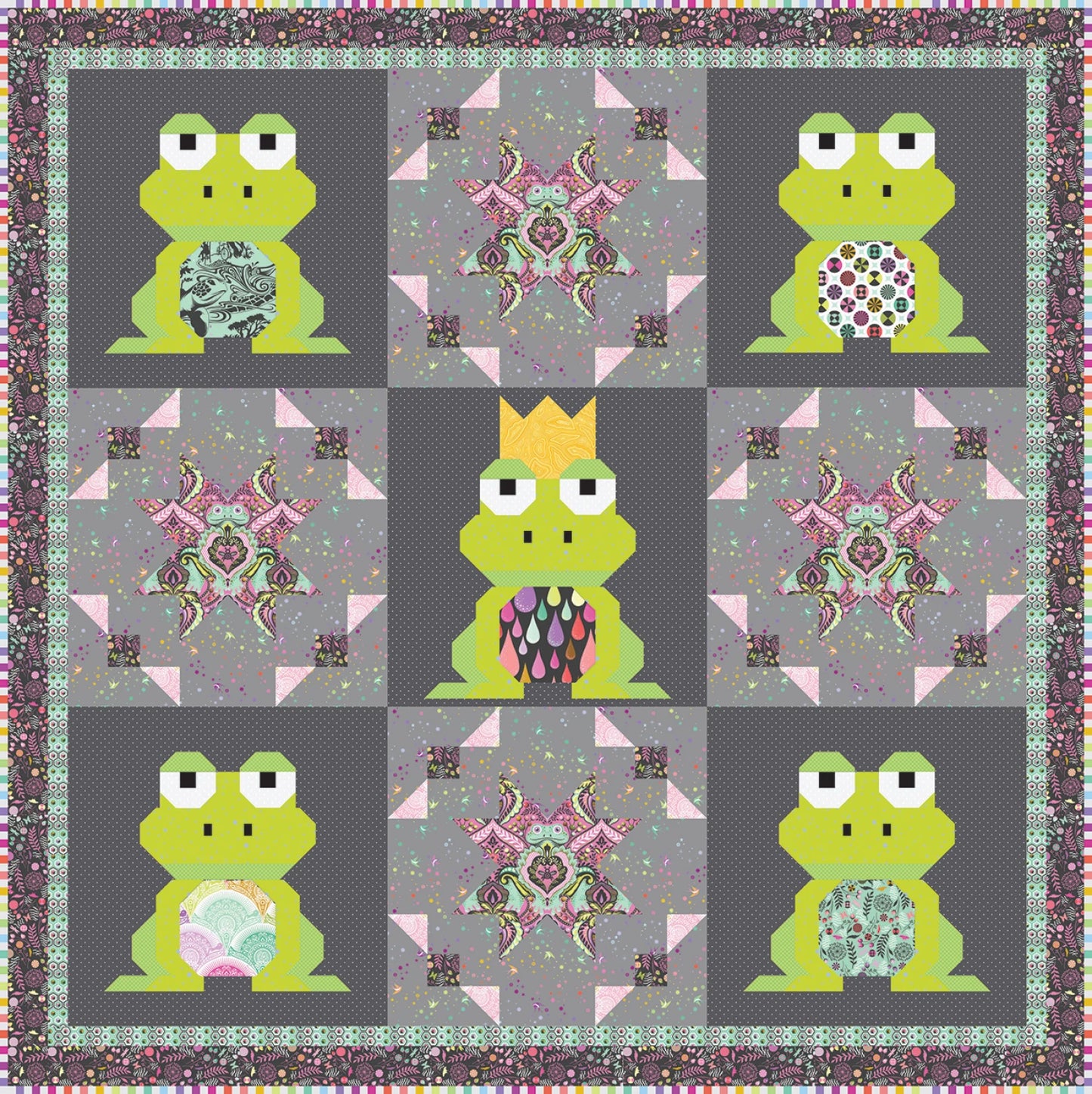 Kiss Me, I'm Charming!  Quilt Pattern by Art East Quilting Co.
