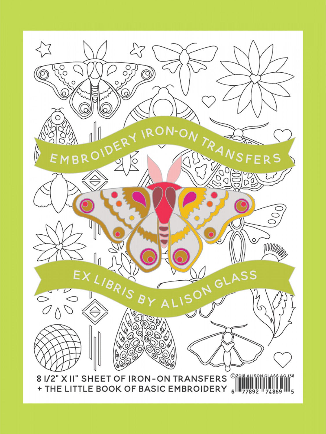 Embroidery Iron-On Transfers Ex Libris # AG138- Special Order