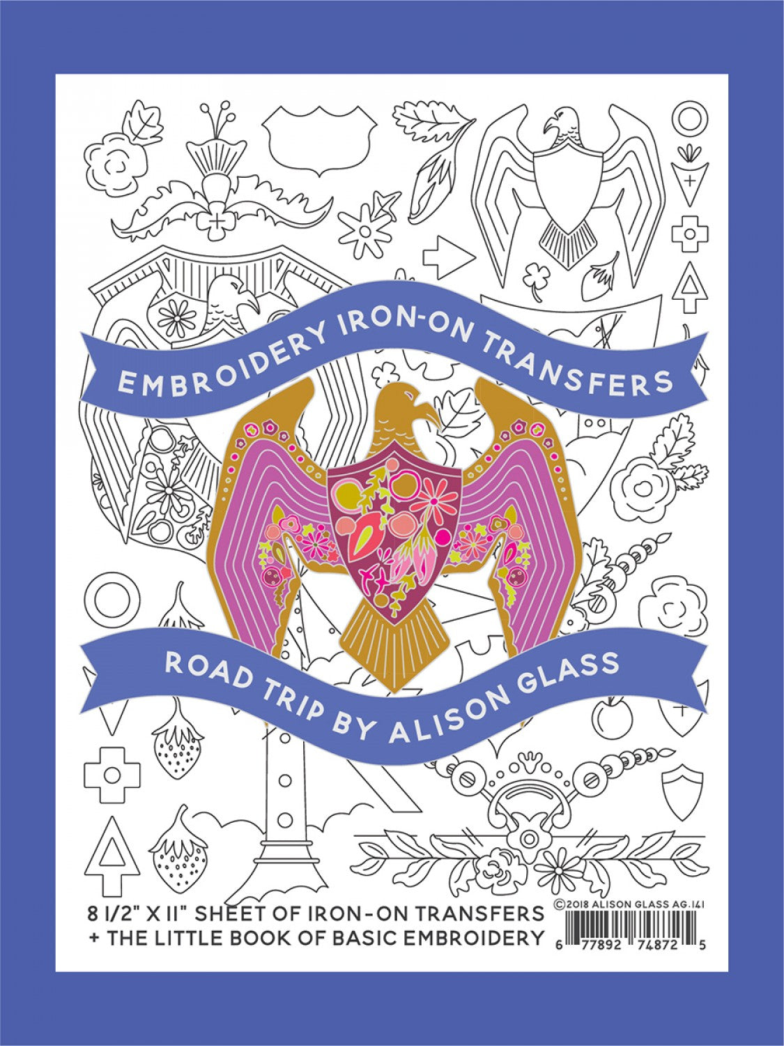 Embroidery Iron-On Transfers Road Trip # AG141- Special Order