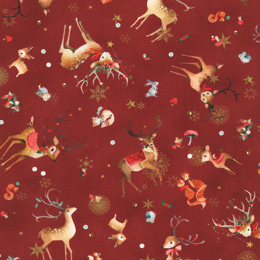 Festive Fauna by Lynn Horrabin - Fat Quarter Bundle -  Special Order (Expected June 2025)