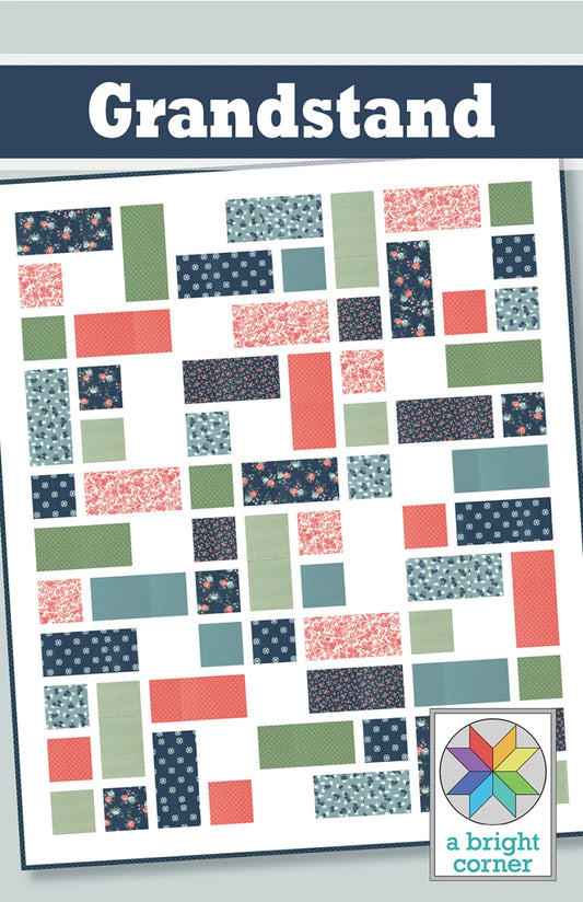 Grandstand Quilt Pattern by A Bright Corner