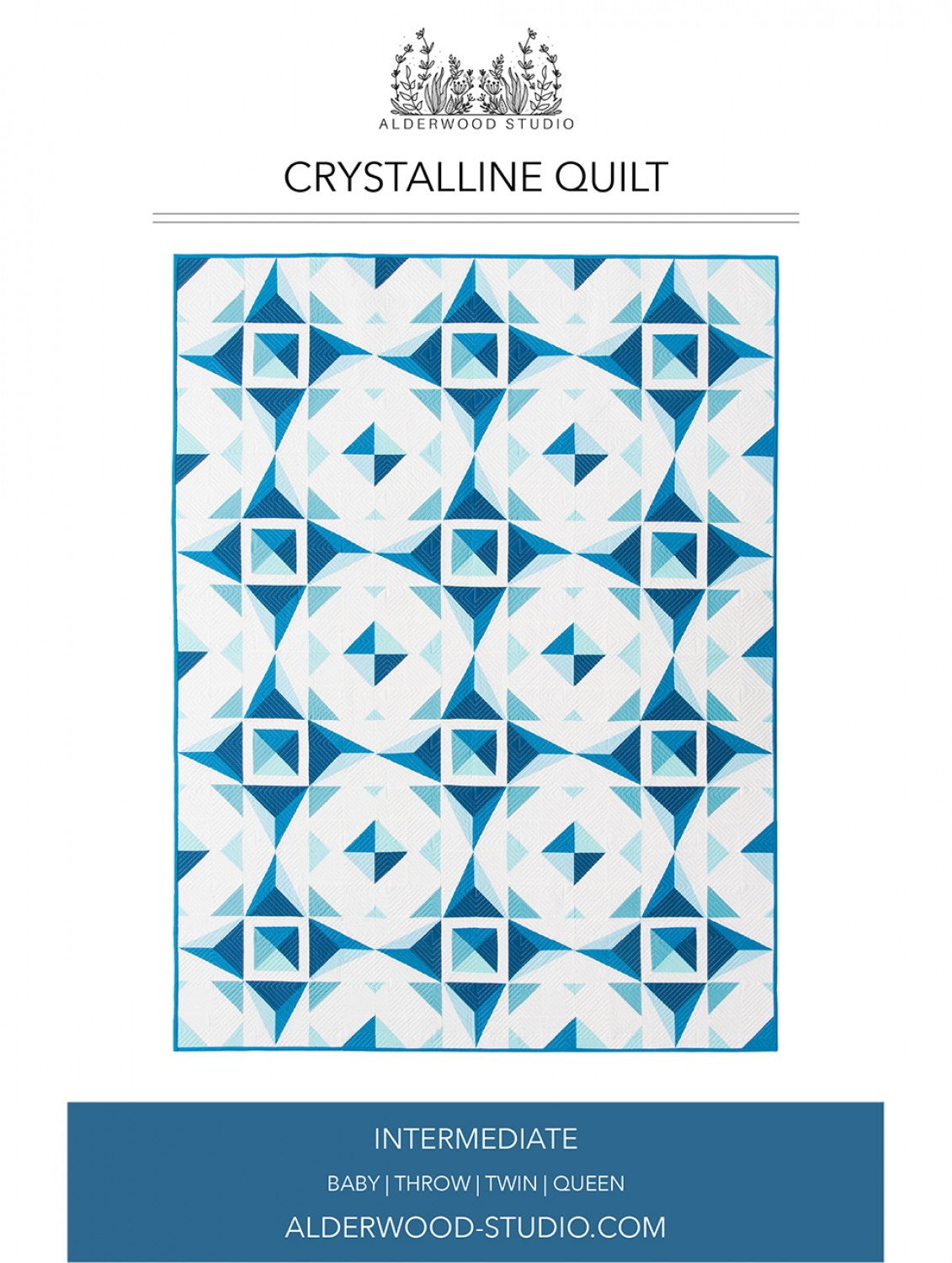 Crystalline Quilt Pattern by Alderwood Studio