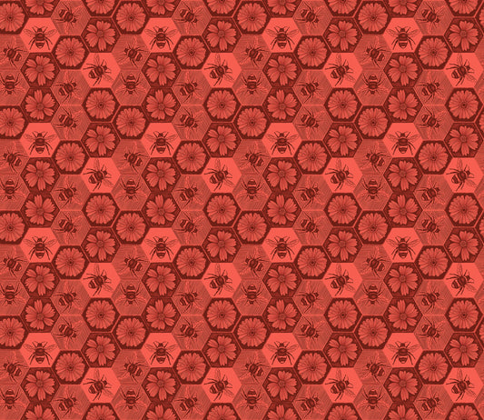 Indelible Ink by Anna Maria Textiles : Busy Coral AMT1005-38V