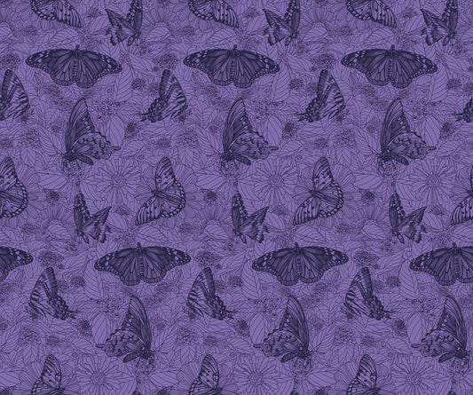 Indelible Ink by Anna Maria Textiles : Winging It Blueberry AMT1006-63V