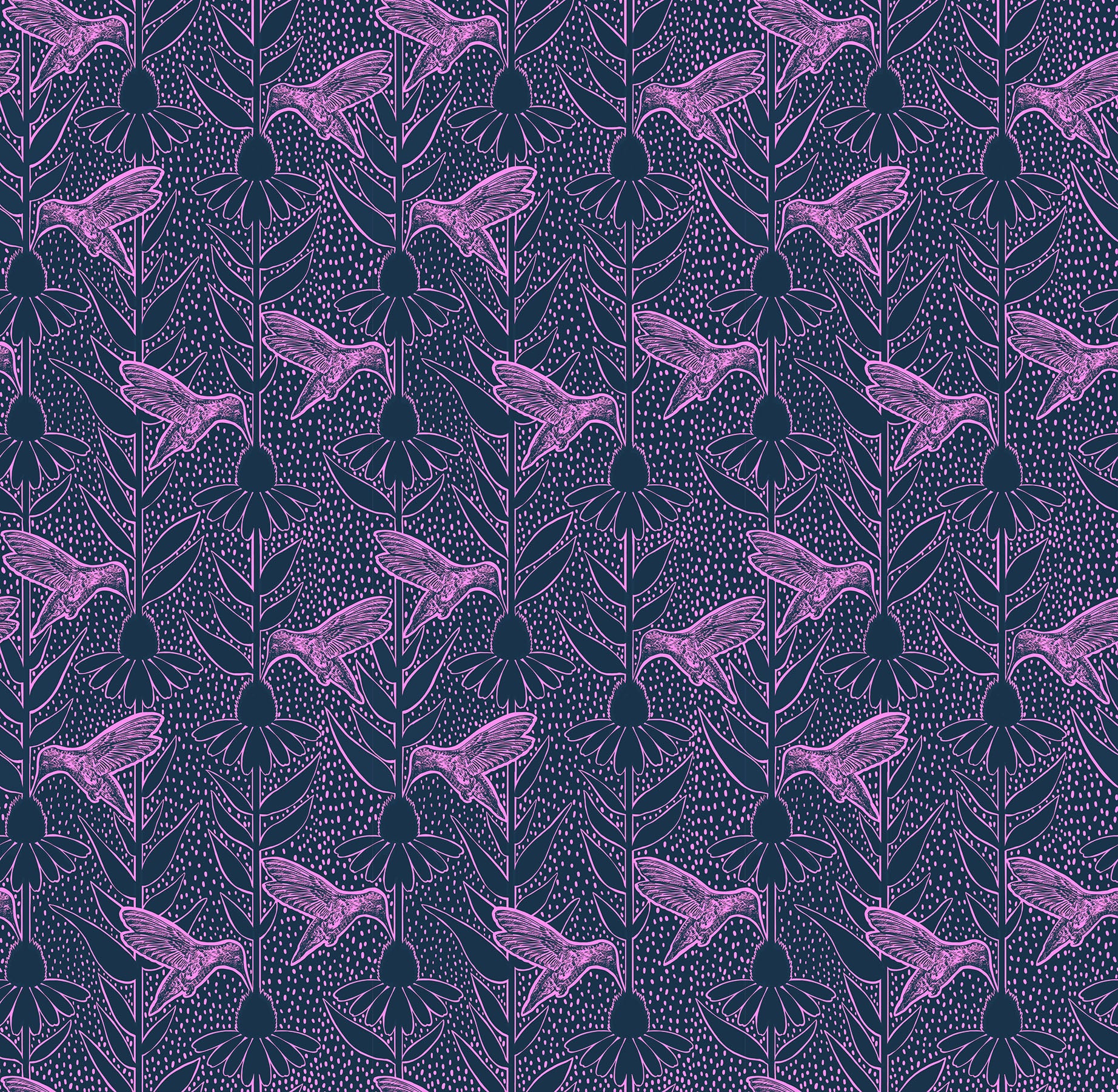 Indelible Ink by Anna Maria Textiles : Humming Navy AMT1007-49C