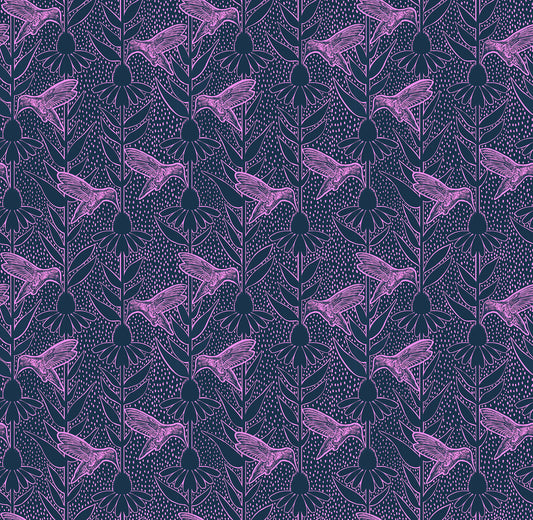 Indelible Ink by Anna Maria Textiles : Humming Navy AMT1007-49C