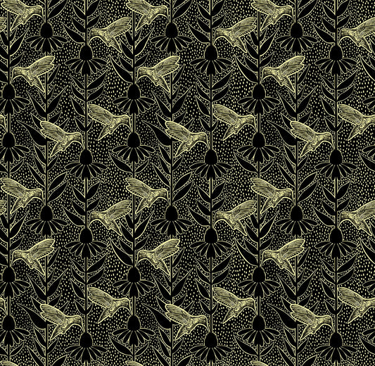 Indelible Ink by Anna Maria Textiles : Humming Black AMT1007-99L
