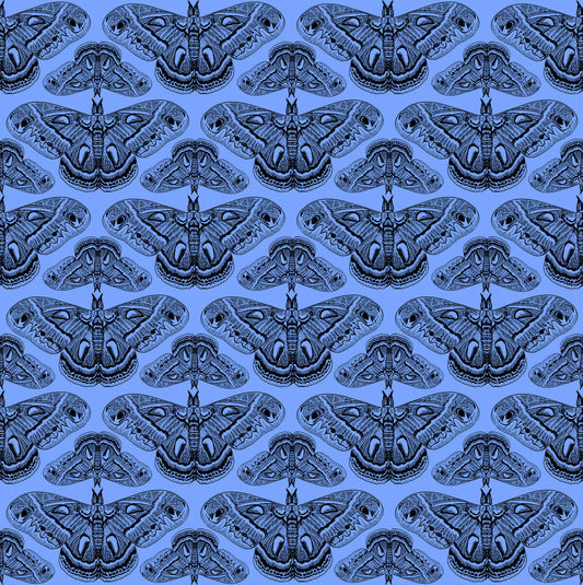 Indelible Ink by Anna Maria Textiles : Cecropia Cerulean AMT1008-45C