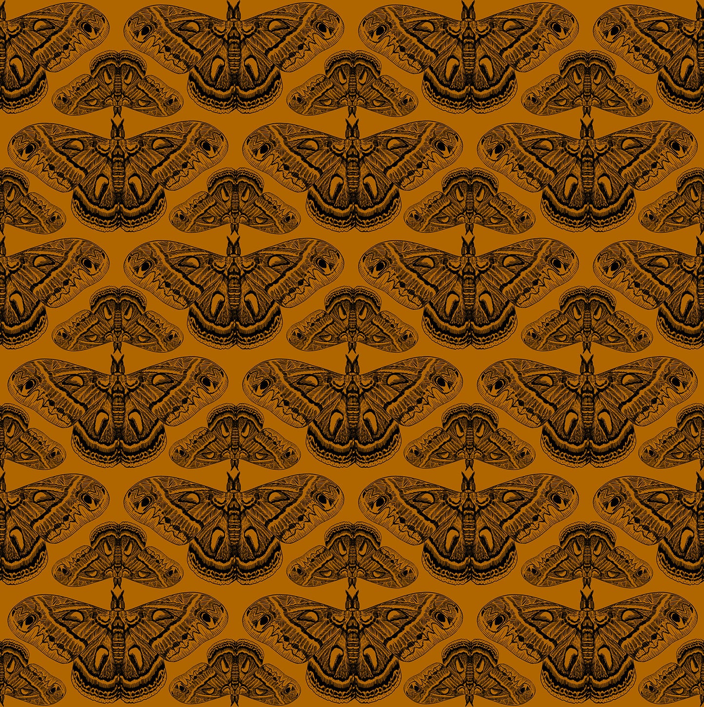 Indelible Ink by Anna Maria Textiles : Cecropia Saffron AMT1008-55V
