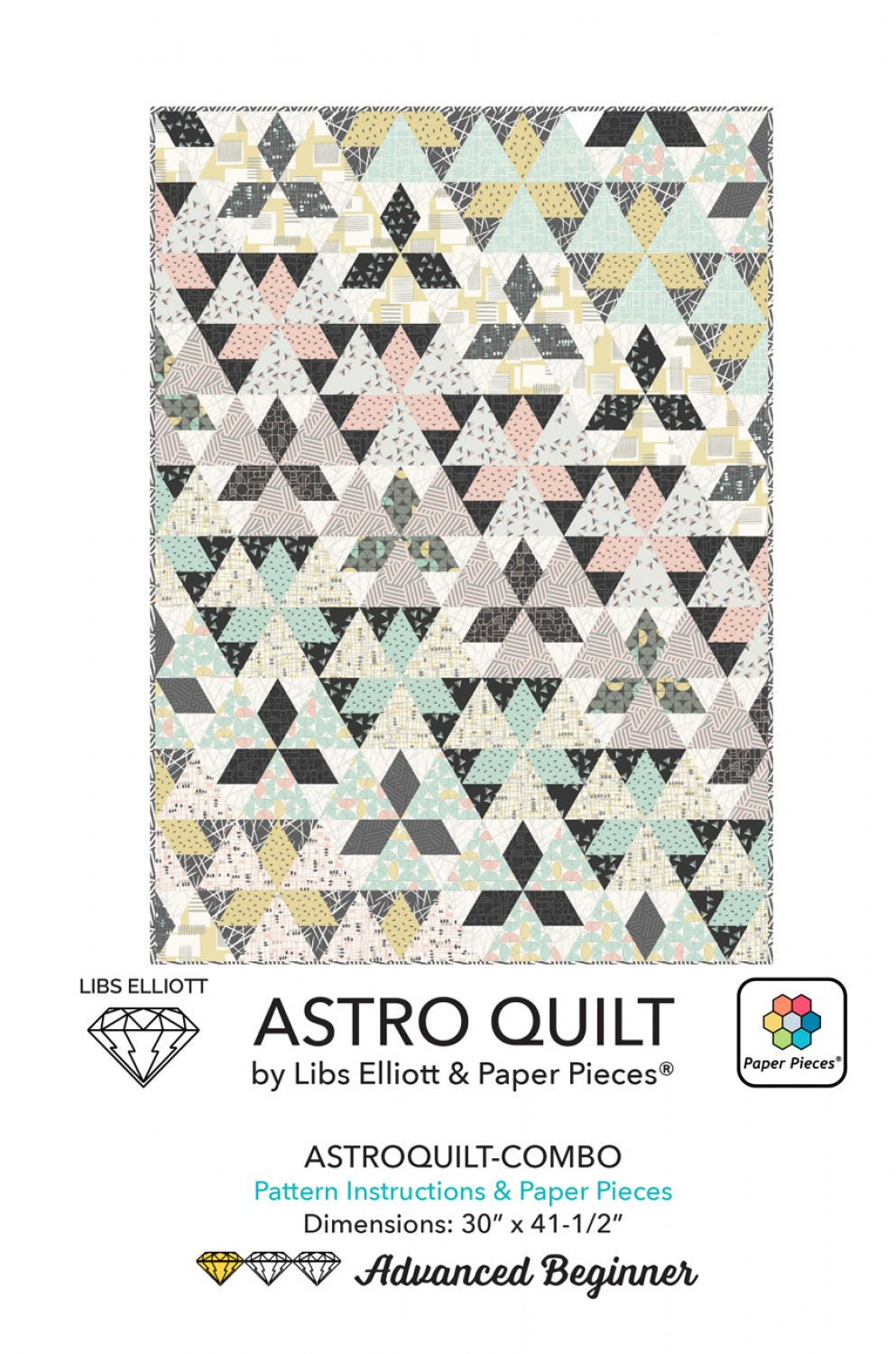 Astro Quilt Pattern and Paper Pieces # ASTROQUILT-COMBO - Special Order