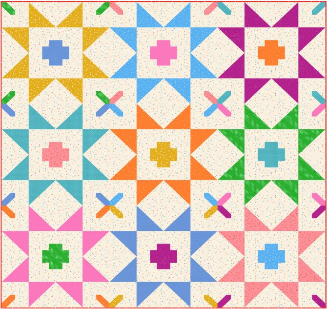 Across The Stars Quilt Pattern by XOXSEW