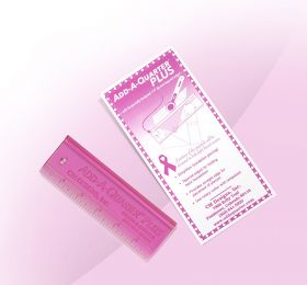 Add A-Quarter Ruler 6in Plus Pink # CM06PLUSPK - Special Order