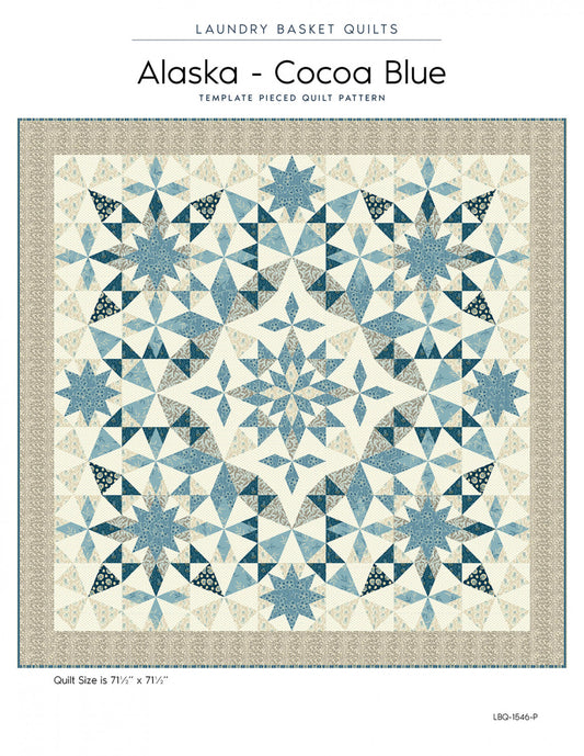 Alaska - Cocoa Blue Quilt Pattern by Laundry Basket Quilts