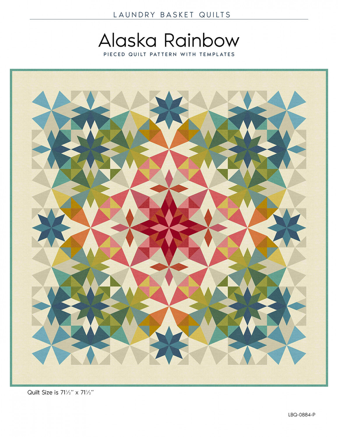 Alaska Rainbow Quilt Pattern by Laundry Basket Quilts