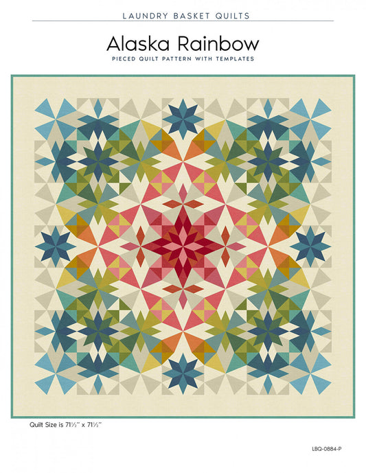 Alaska Rainbow Quilt Pattern by Laundry Basket Quilts