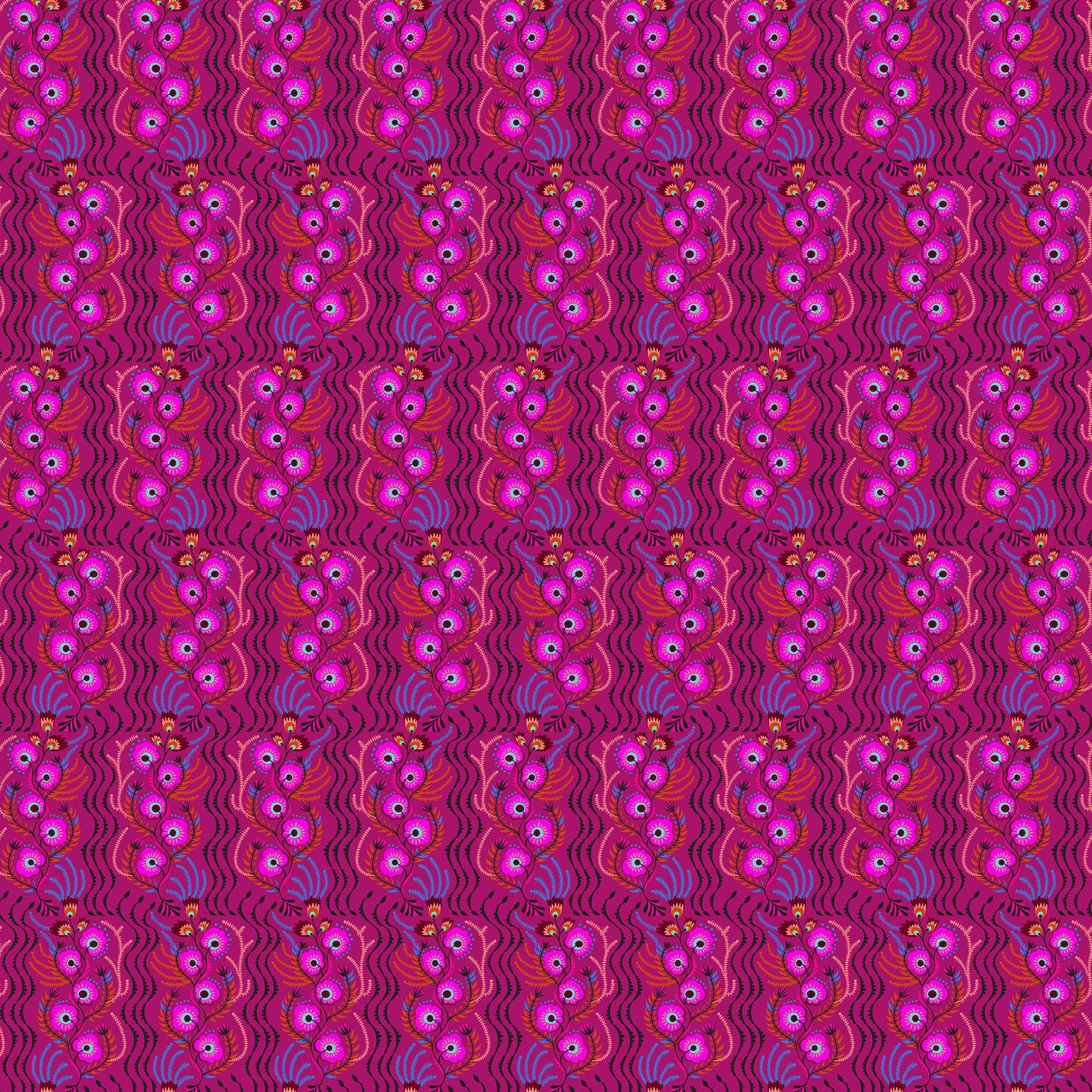 Allegory by Anna Maria Textiles : Tambourine Magenta AMT147-28L