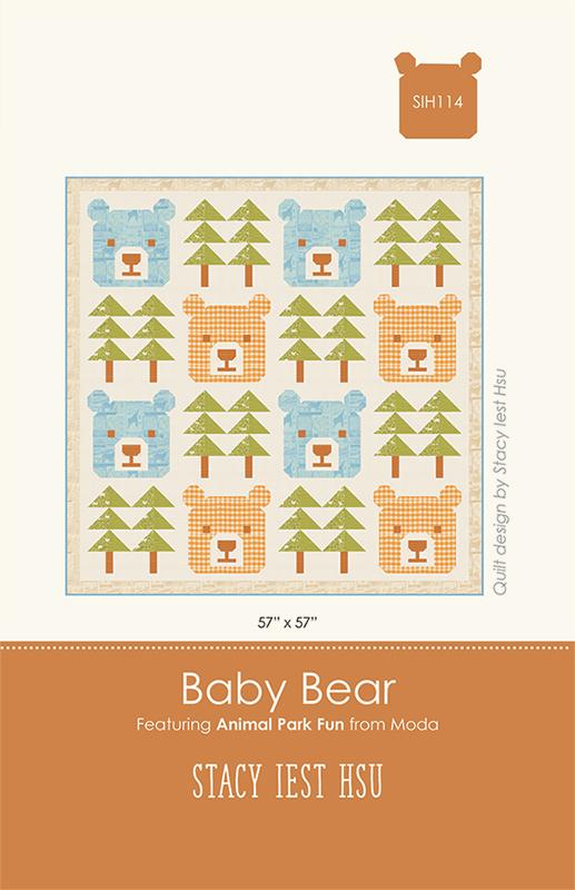 Animal Park Fun Quilt Pattern by Stacy Iest Hsu : Baby Bear SIH 114