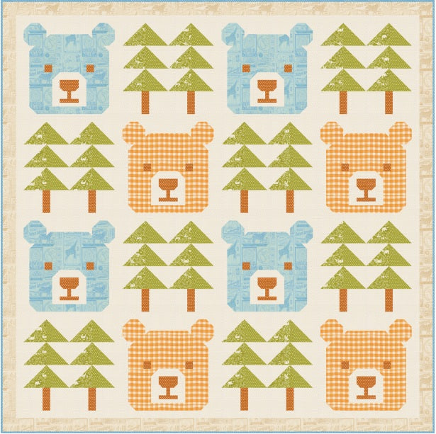 Animal Park Fun by Stacy Iest Hsu : Baby Bear Quilt Kit