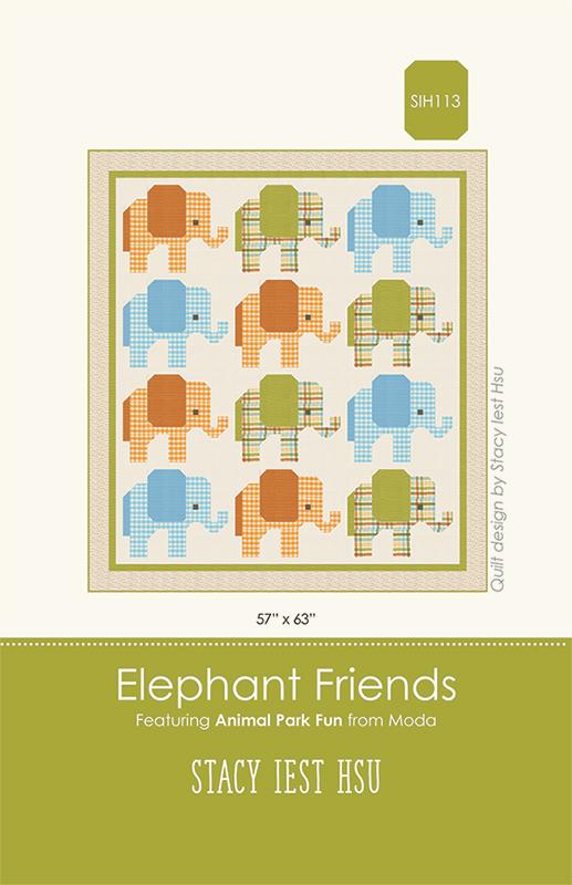 Animal Park Fun by Stacy Iest Hsu : Elephant Friends Quilt Kit (Estimated Arrival January 2026)