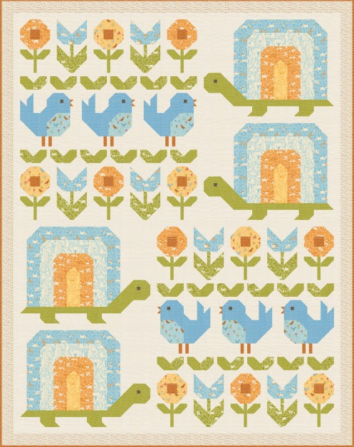 Animal Park Fun by Stacy Iest Hsu : Turtle Garden Quilt Kit