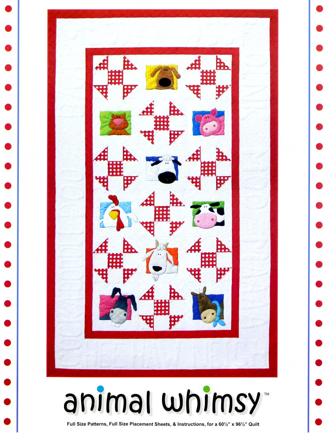 Animal Whimsy Appliqué Quilt Pattern by Amy Bradley