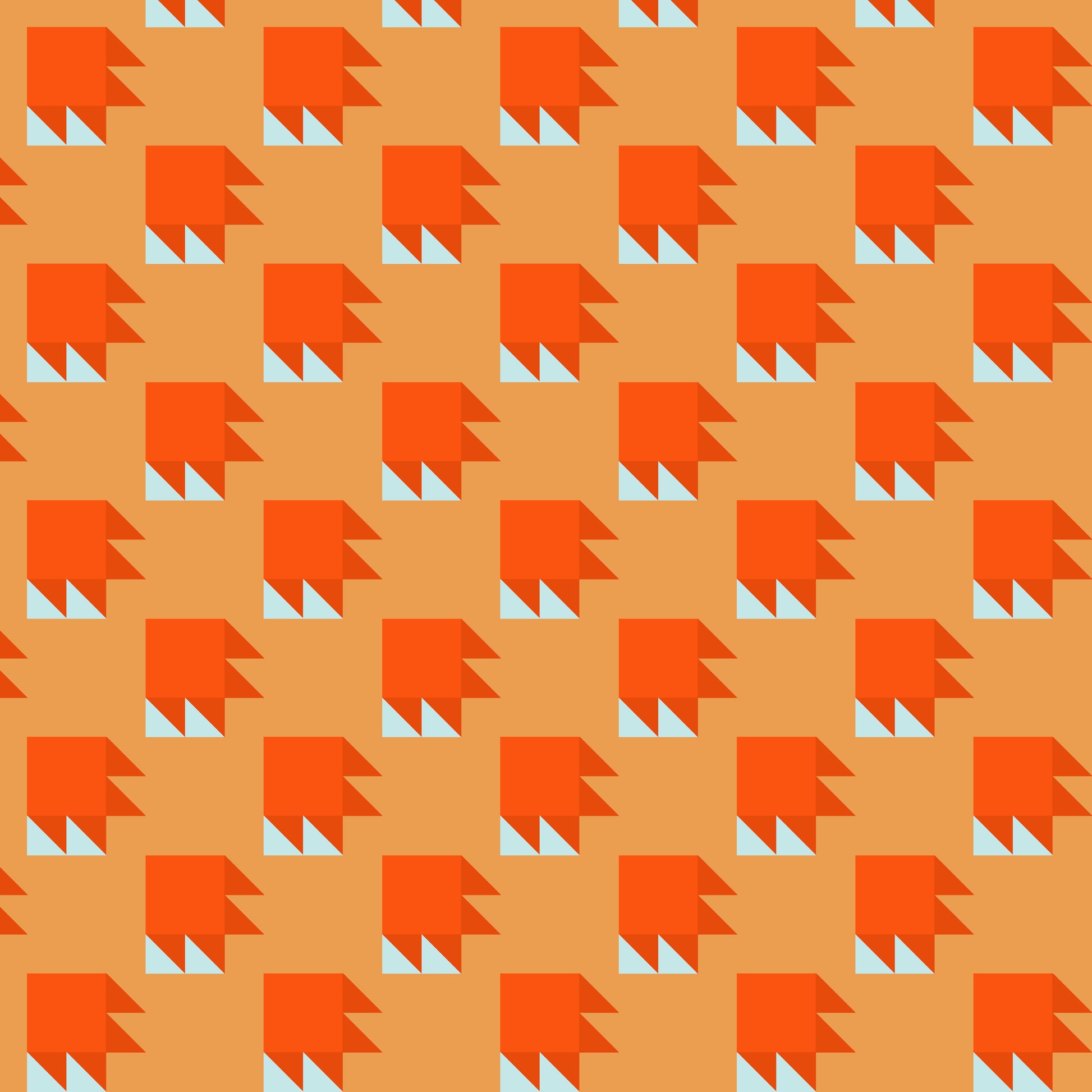 Annabel's Blenders by Annabel Wrigley - Bear Paw 55380-2 Orange/Sky