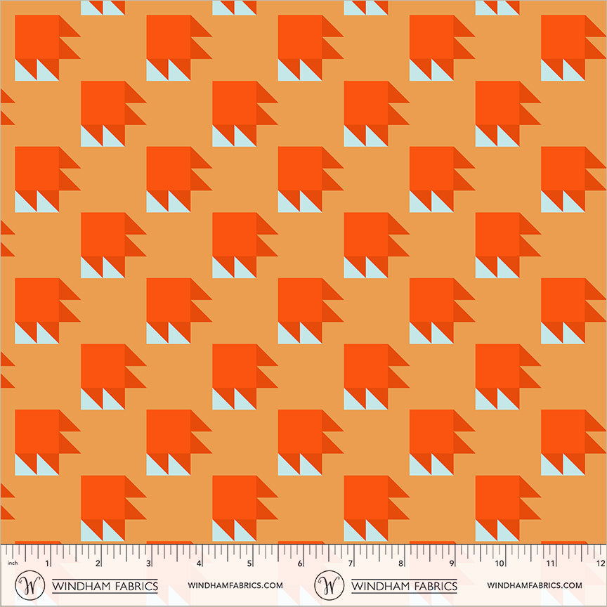 Annabel's Blenders by Annabel Wrigley - Bear Paw 55380-2 Orange/Sky