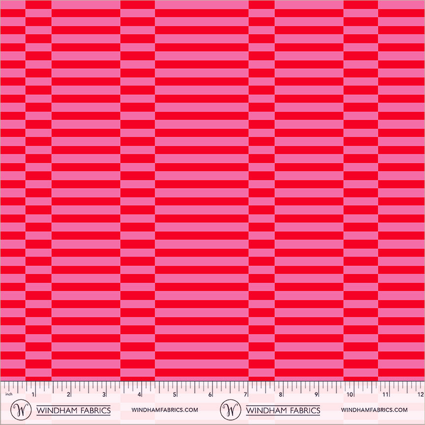 Annabel's Blenders by Annabel Wrigley - Broken Stripe 55379-1 Red/Pink
