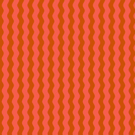 Annabel's Blenders by Annabel Wrigley - Waves 55381-16 Deep Orange