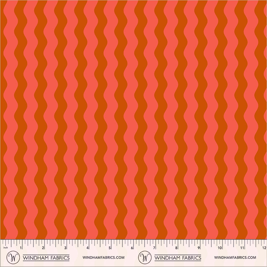 Annabel's Blenders by Annabel Wrigley - Waves 55381-16 Deep Orange