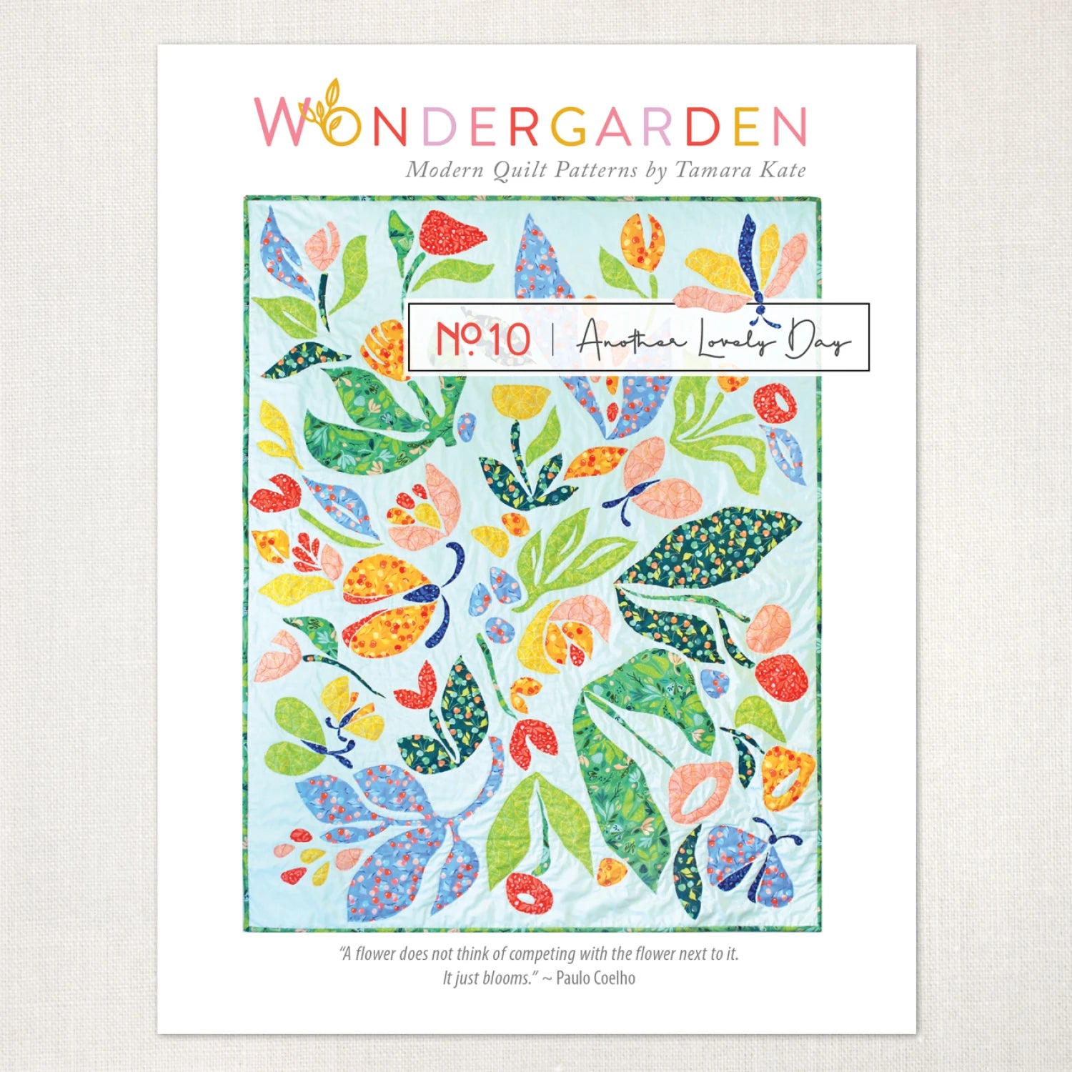 Another Lovely Day Appliqué Quilt Pattern by Tamara Kate