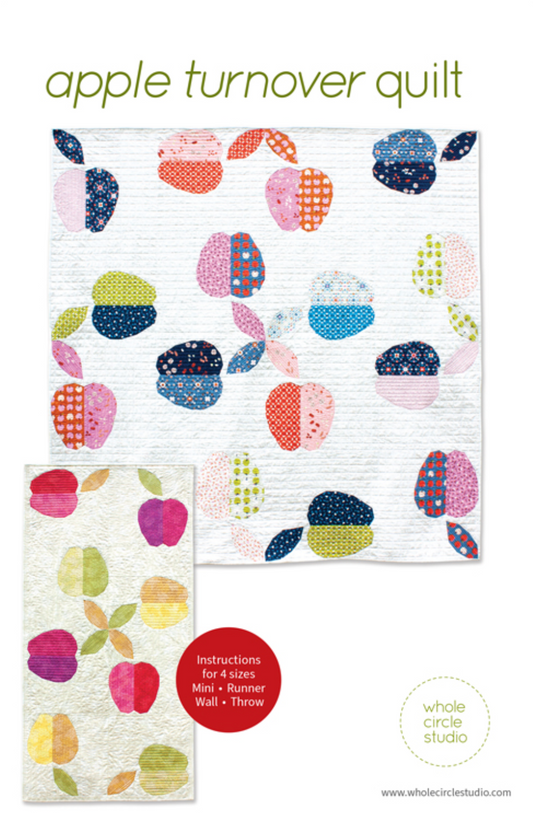 Apple Turnover Quilt Pattern by Whole Circle Studio