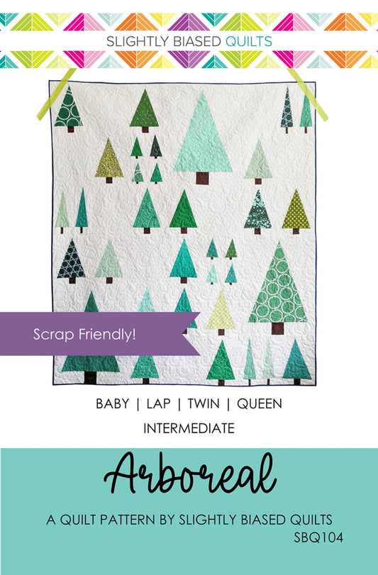 Arboreal Quilt Pattern by Slightly Biased Quilts