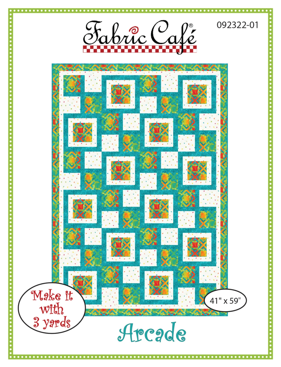 Arcade Quilt Pattern by Fabric Cafe