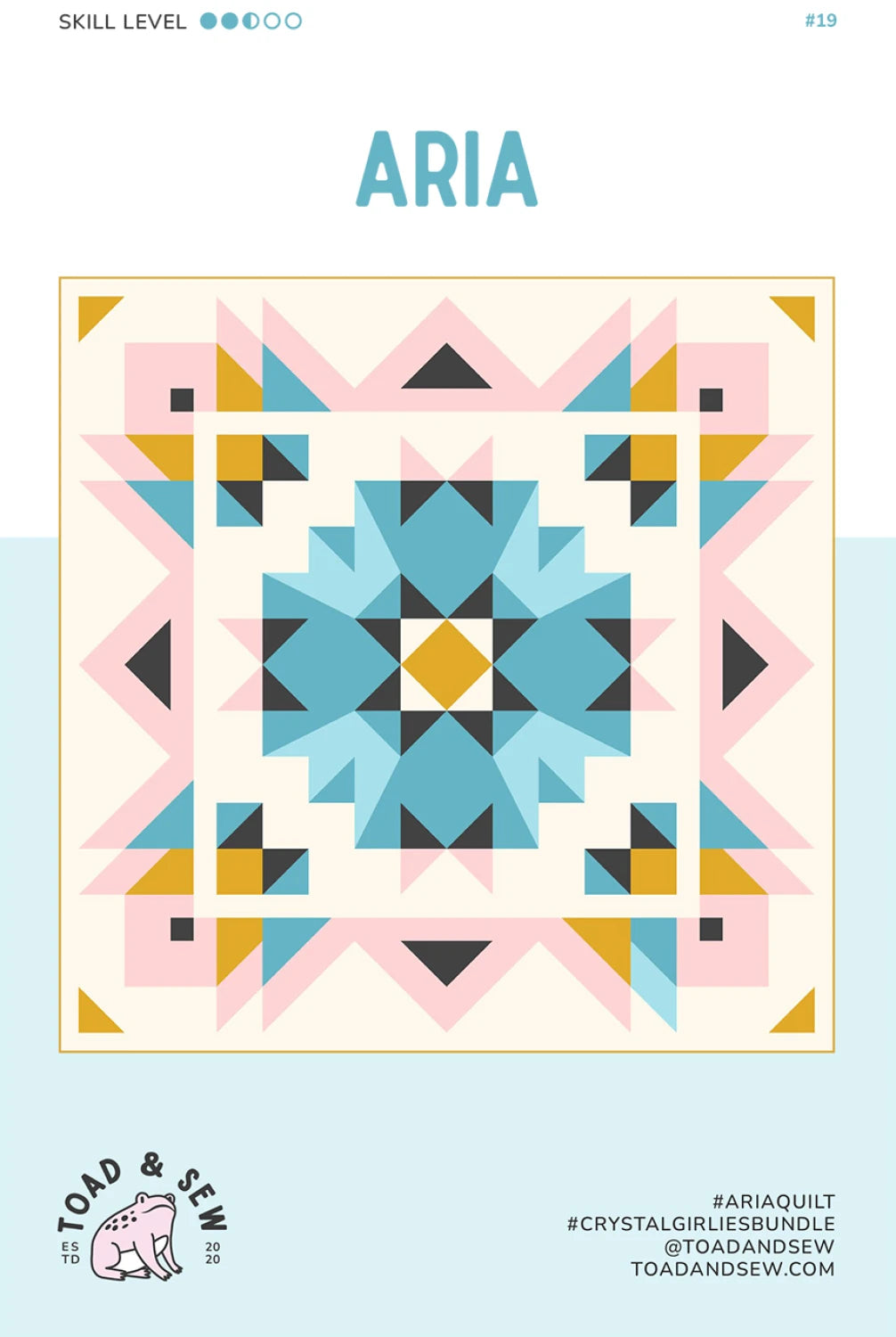 Aria Quilt Pattern by Toad & Sew