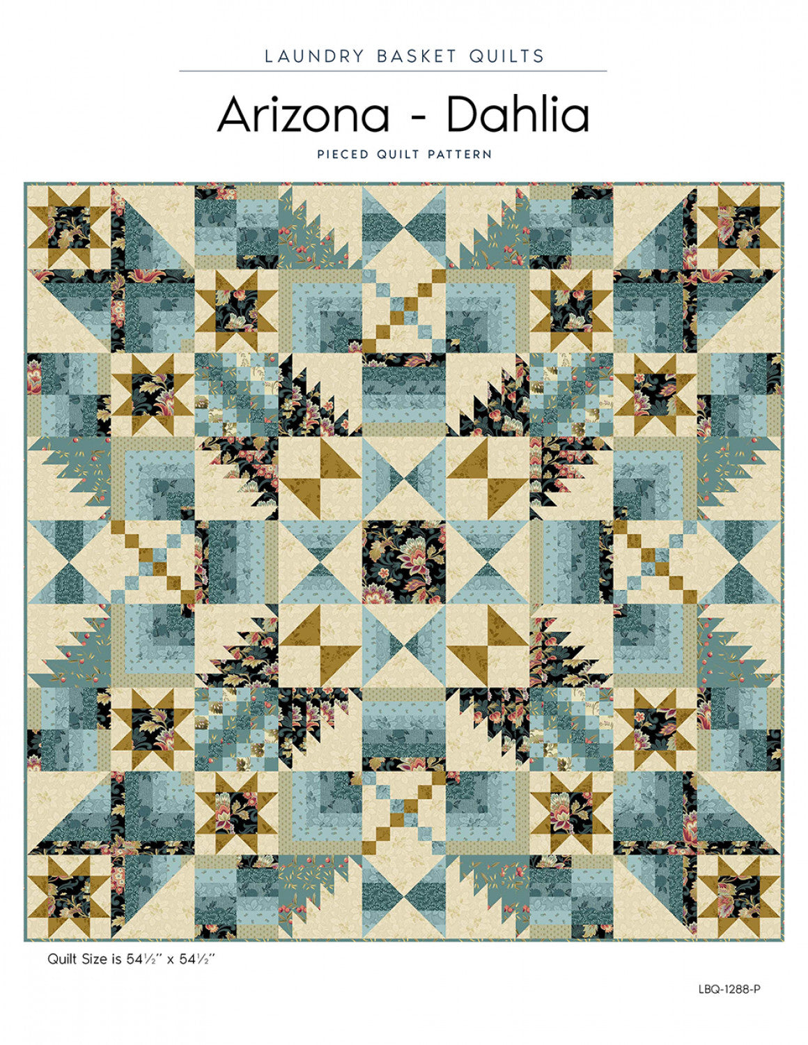 Arizona Dahlia Quilt Pattern by Laundry Basket Quilts