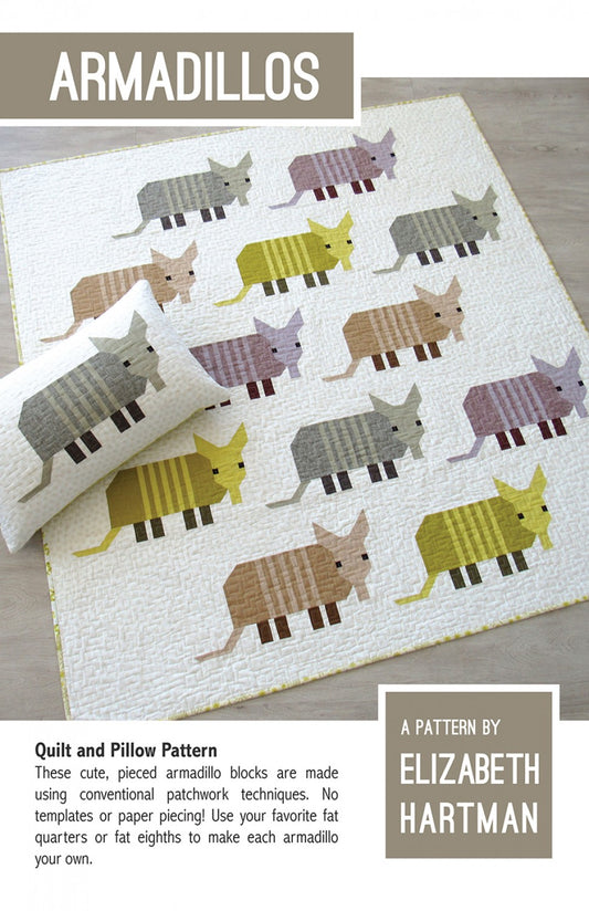 Armadillos Quilt Pattern by Elizabeth Hartman