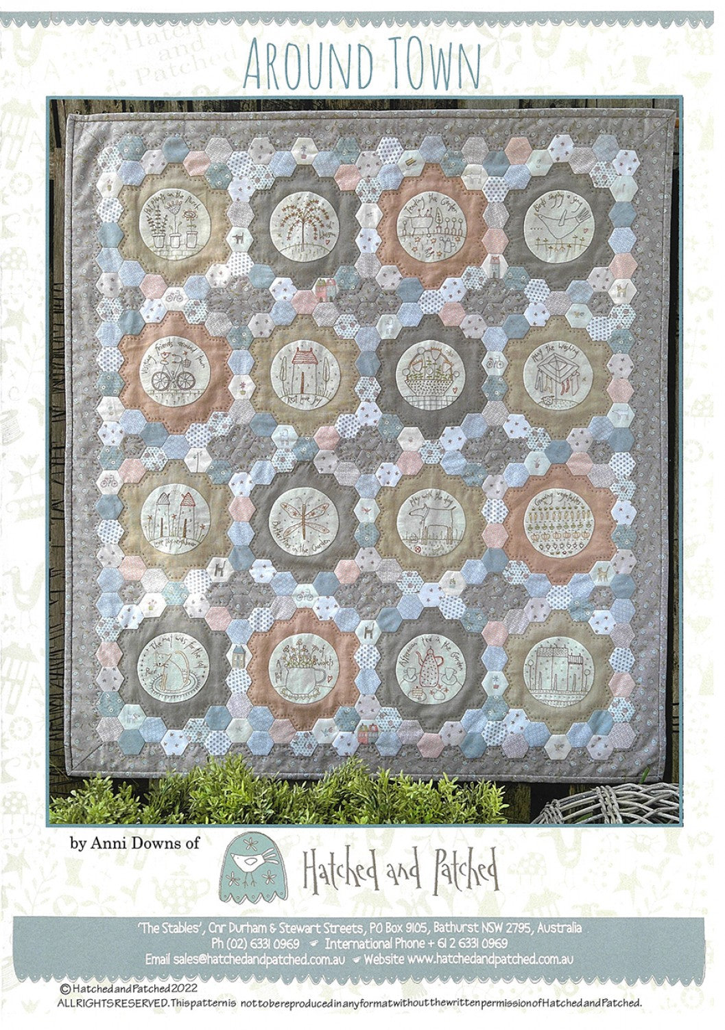 Around Town EPP Quilt Pattern by Hatched & Patched