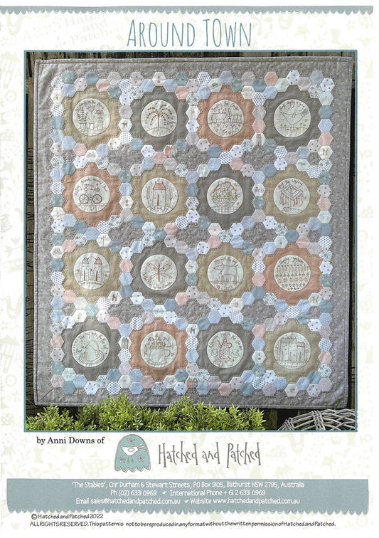 Around Town EPP Quilt Pattern by Hatched & Patched